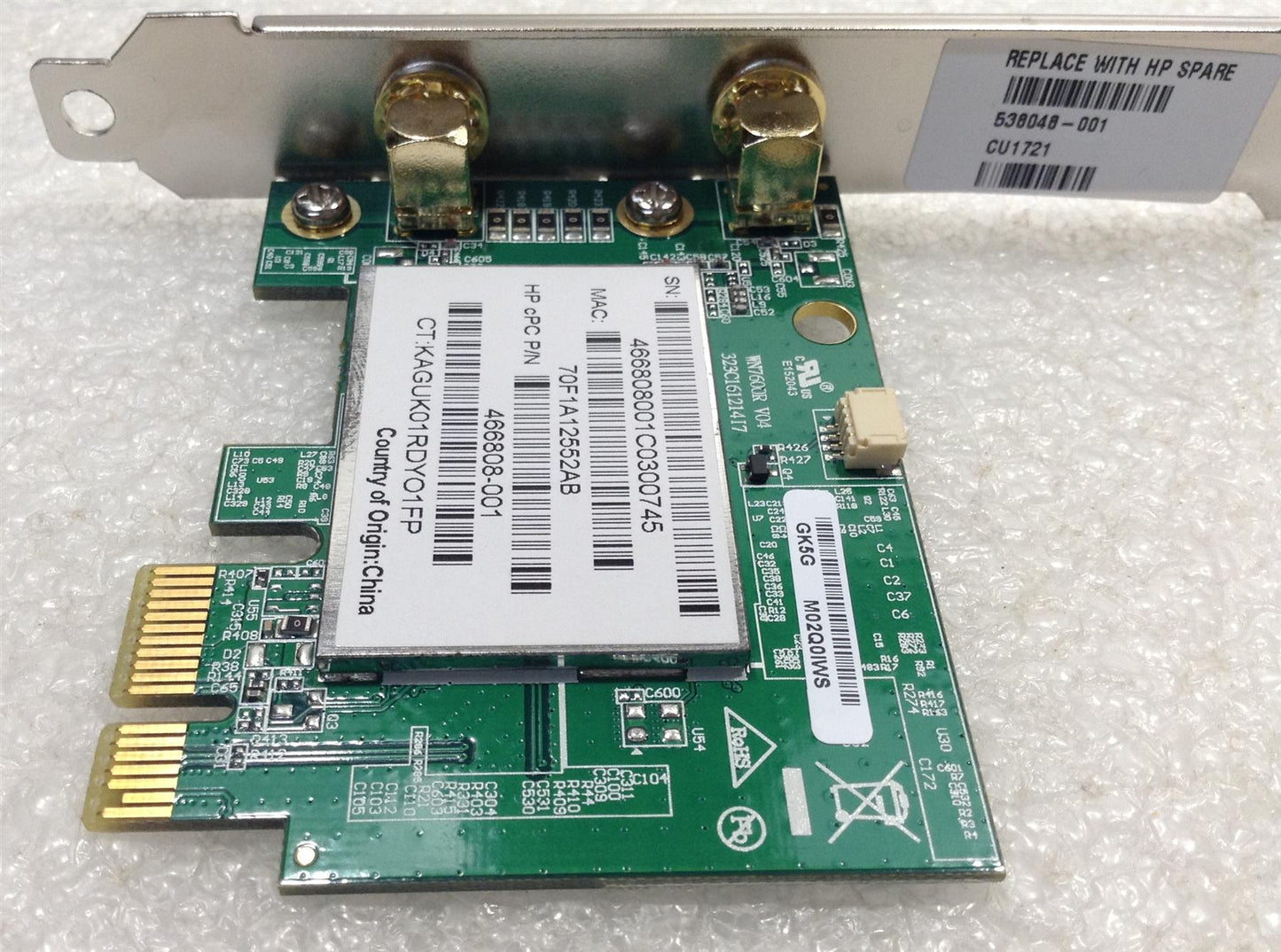 HP 402 G1 4300P 500b 505b 6300p 6305p 8000 6000 538048-001 Wireless Card NEW