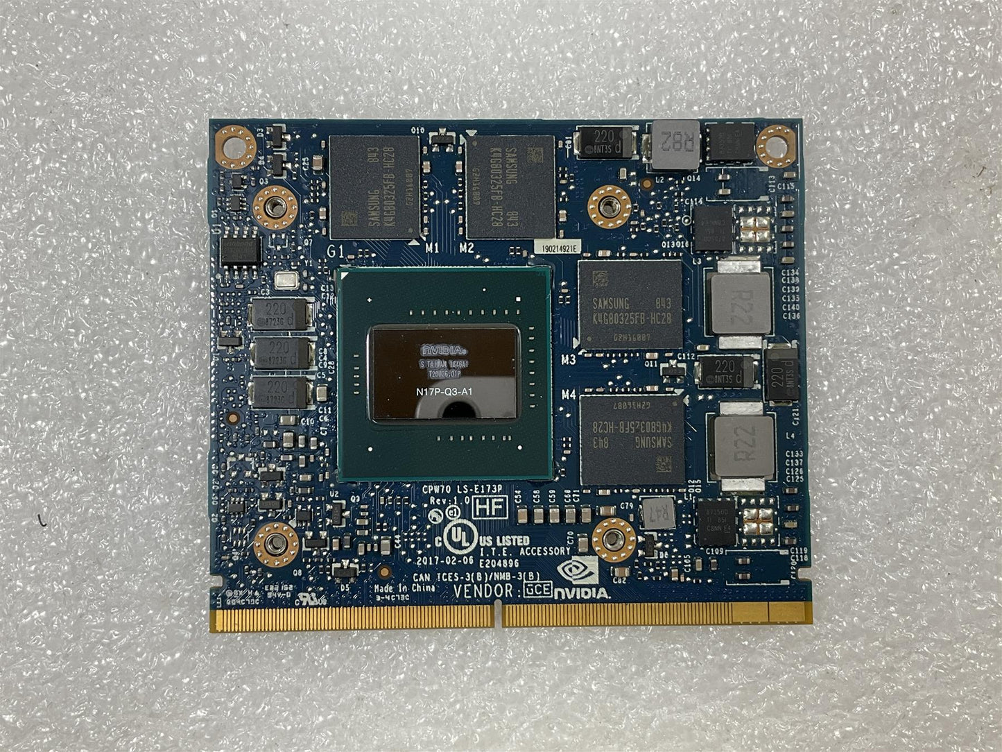 HP ZBook 17 G4 917109-001 GFX NVIDIA Quadro M2200 4GB N17P-Q3  Graphics Card NEW
