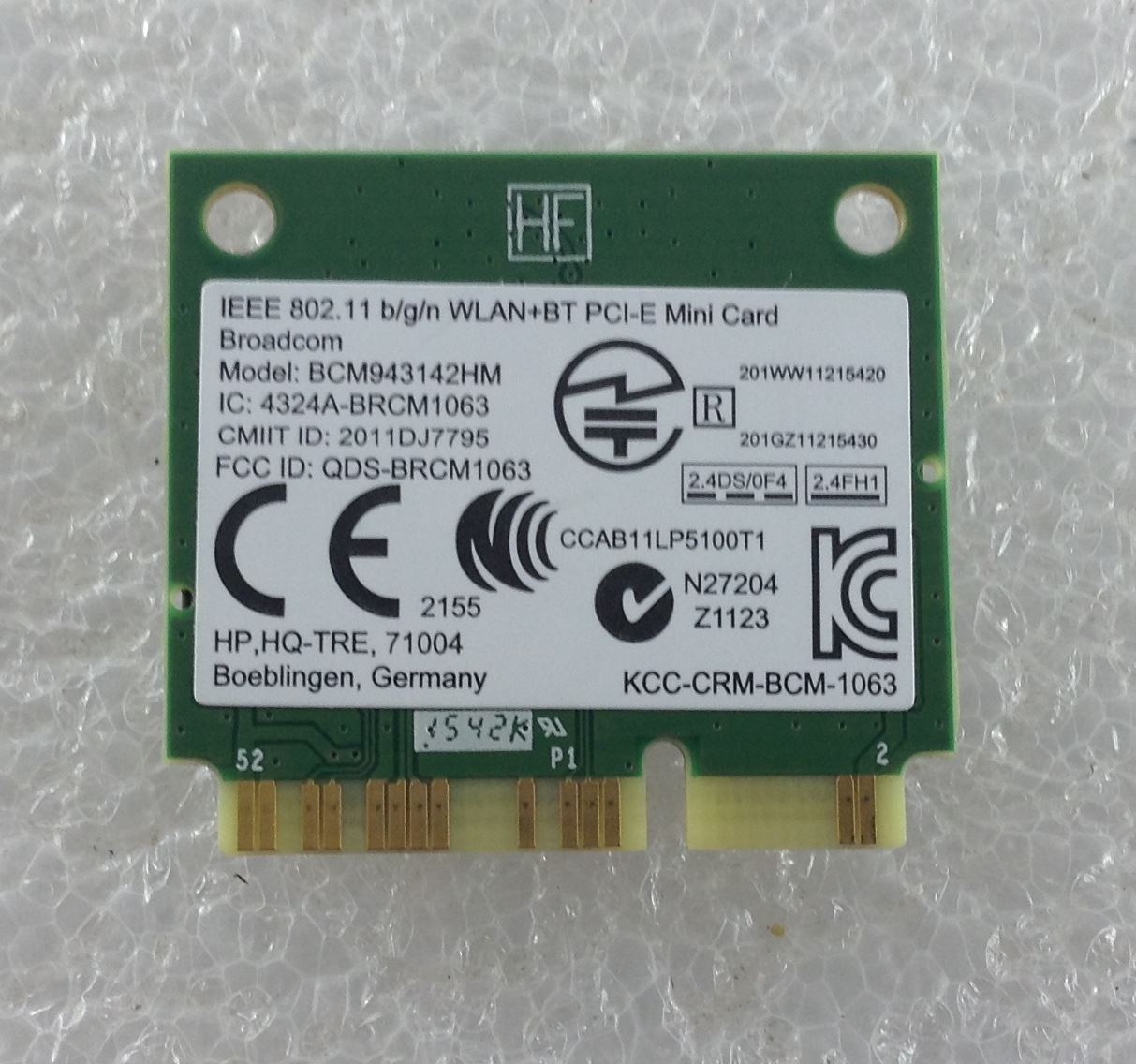 HP Stream 13 13-C102NA Wifi Wi-Fi WLAN Wireless Card Mini PCI-E BCM943142HM