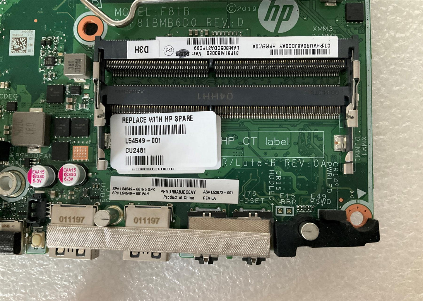 for HP EliteDesk 800 G5 DM L54549-001 Intel LGA1151 CPU Socket Motherboard NEW