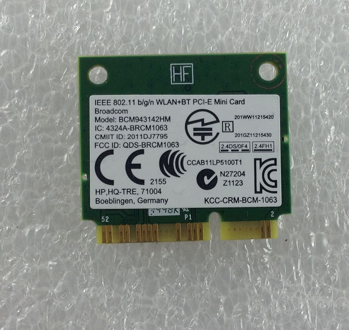 HP Pavilion 15-p p246sa Wifi Wi-Fi WLAN Wireless Card Mini PCI-E BCM943142HM