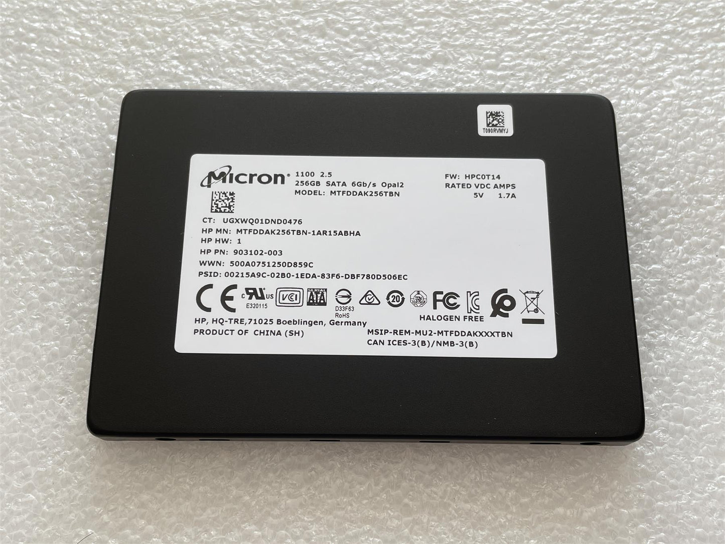 For Hp 919900-001 Micron 1100 2.5 SATA 6GB/S OPAL2 SSD Solid State Drive NEW