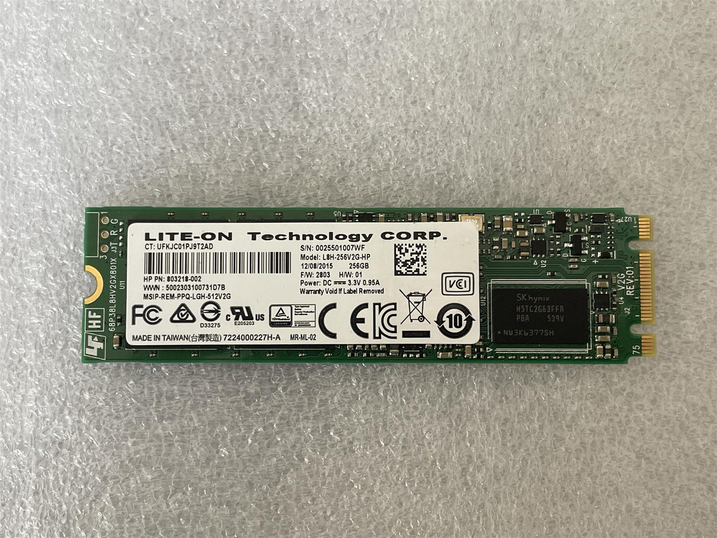 For HP 803218-002 Lite ON SSD Solid State Drive L8H-256V2G-HP M.2 Genuine NEW