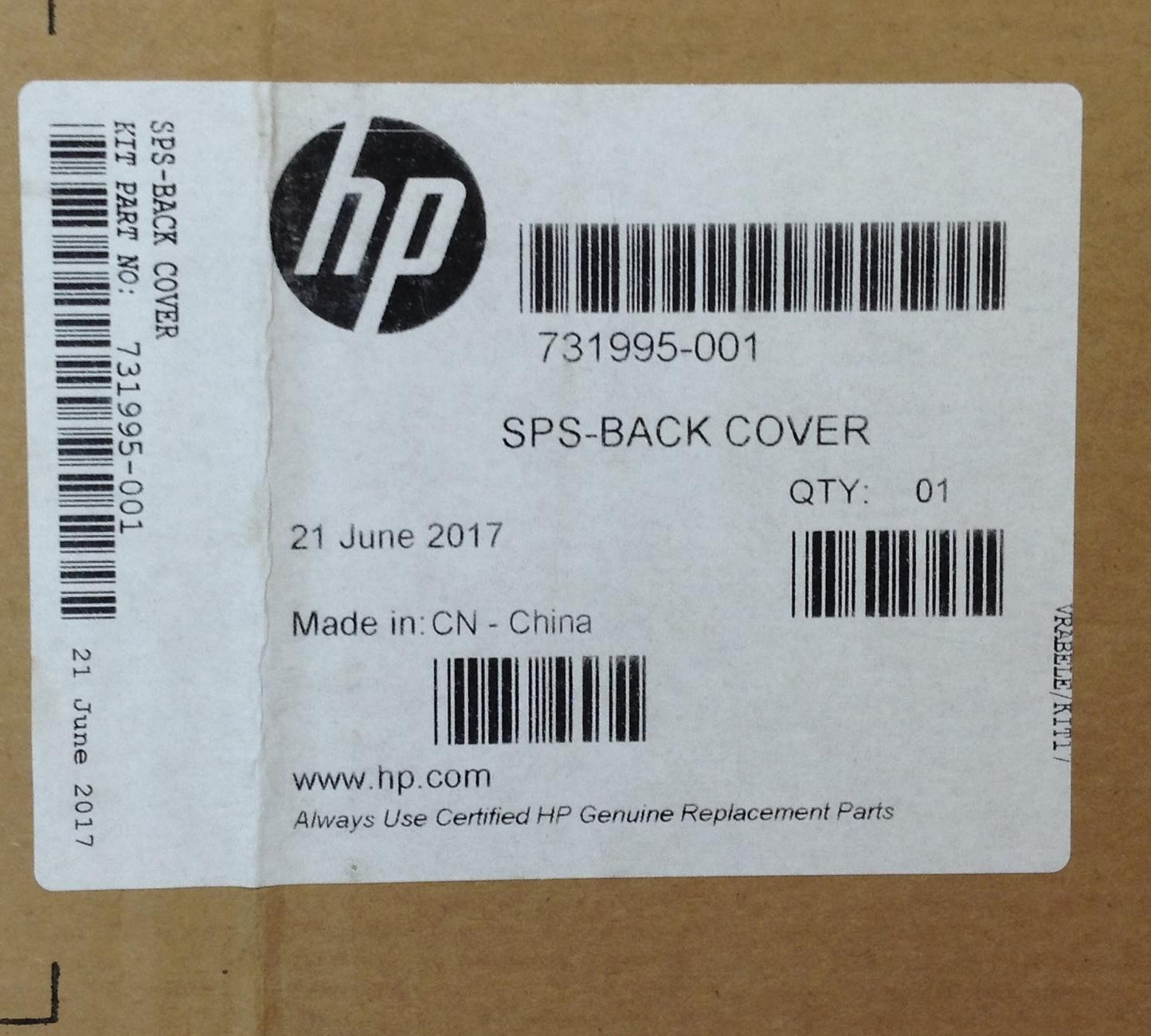 HP ProBook 430 G1 Notebook PC 731995-001 Rear Back Top Screen Display Cover NEW