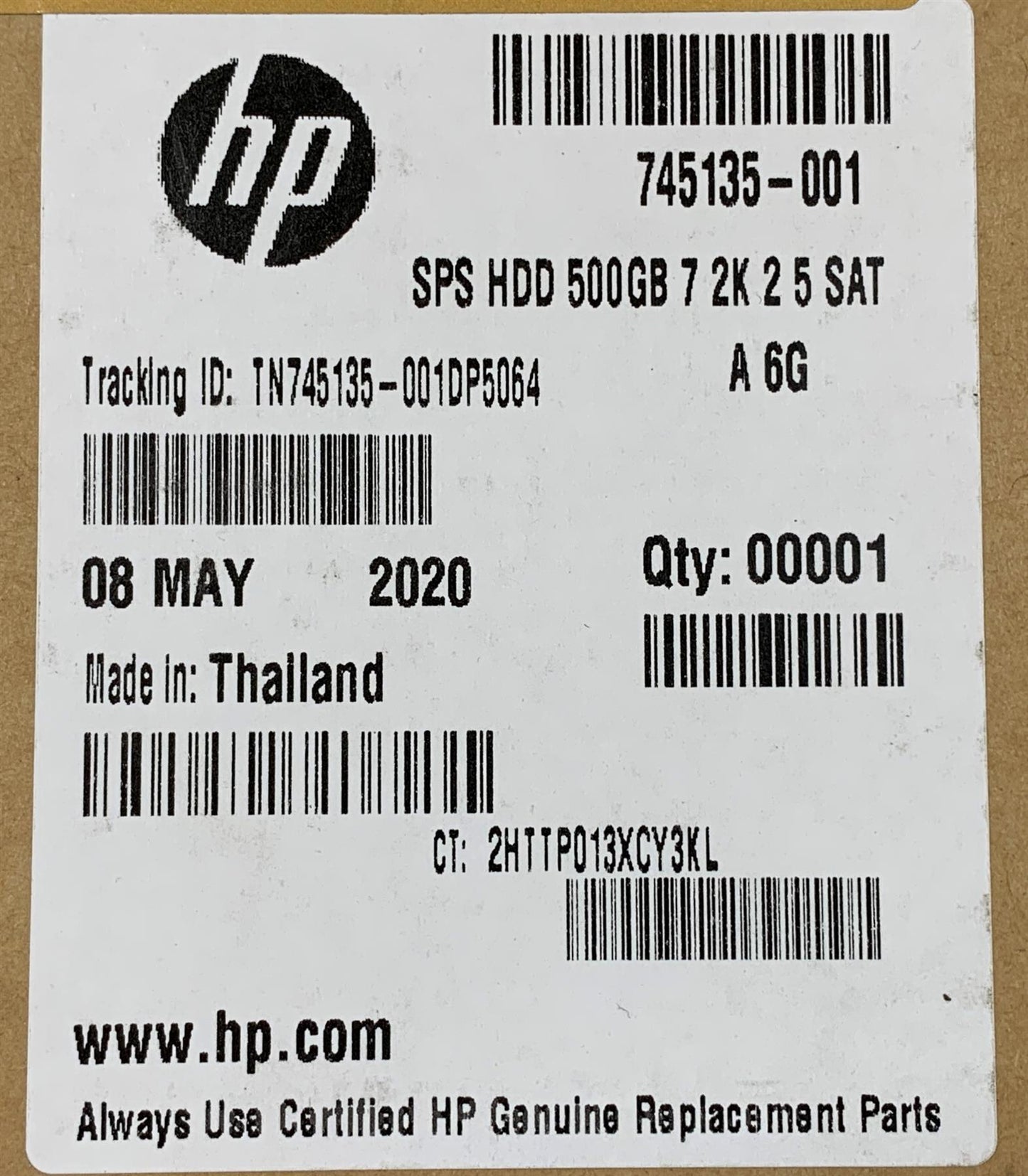 HP 745135-001 Seagate ST500LM034 HDD Hard Disk Drive 500gb 500 GB 7200 rpm SATA