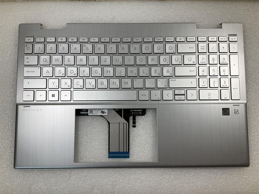HP PAVILION X360 15-ER 15T-ER M48857-211 M45132-211 Hungary Keyboard Palmrest