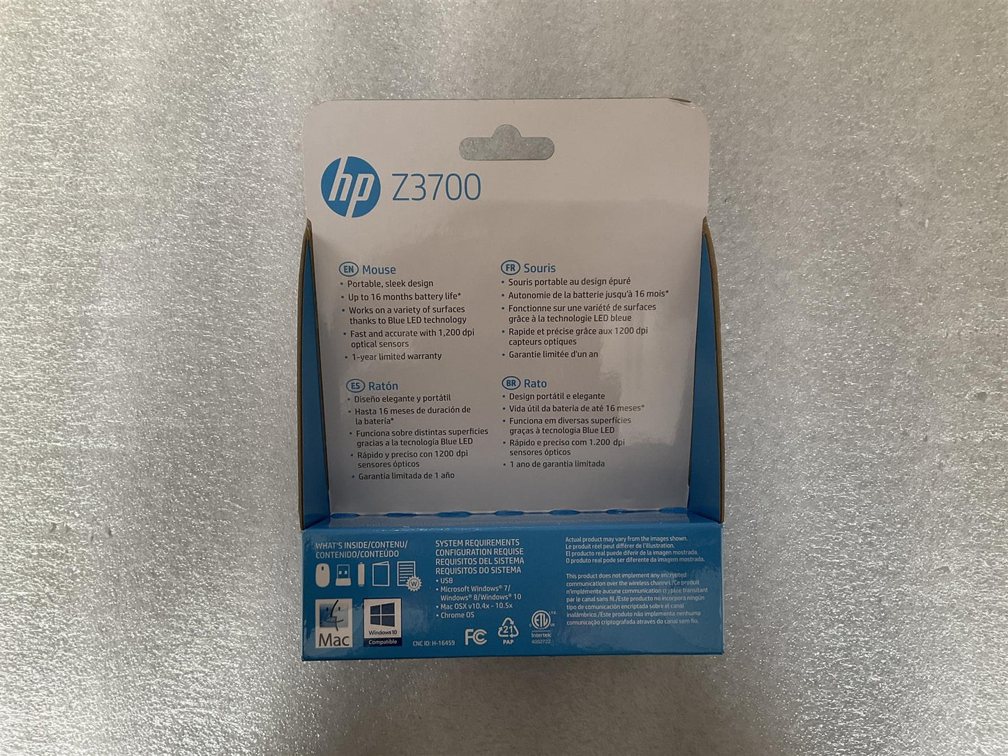 for HP L74366-001 Z3700 USB Wireless Mouse Souris Sans Fil Genuine Original NEW
