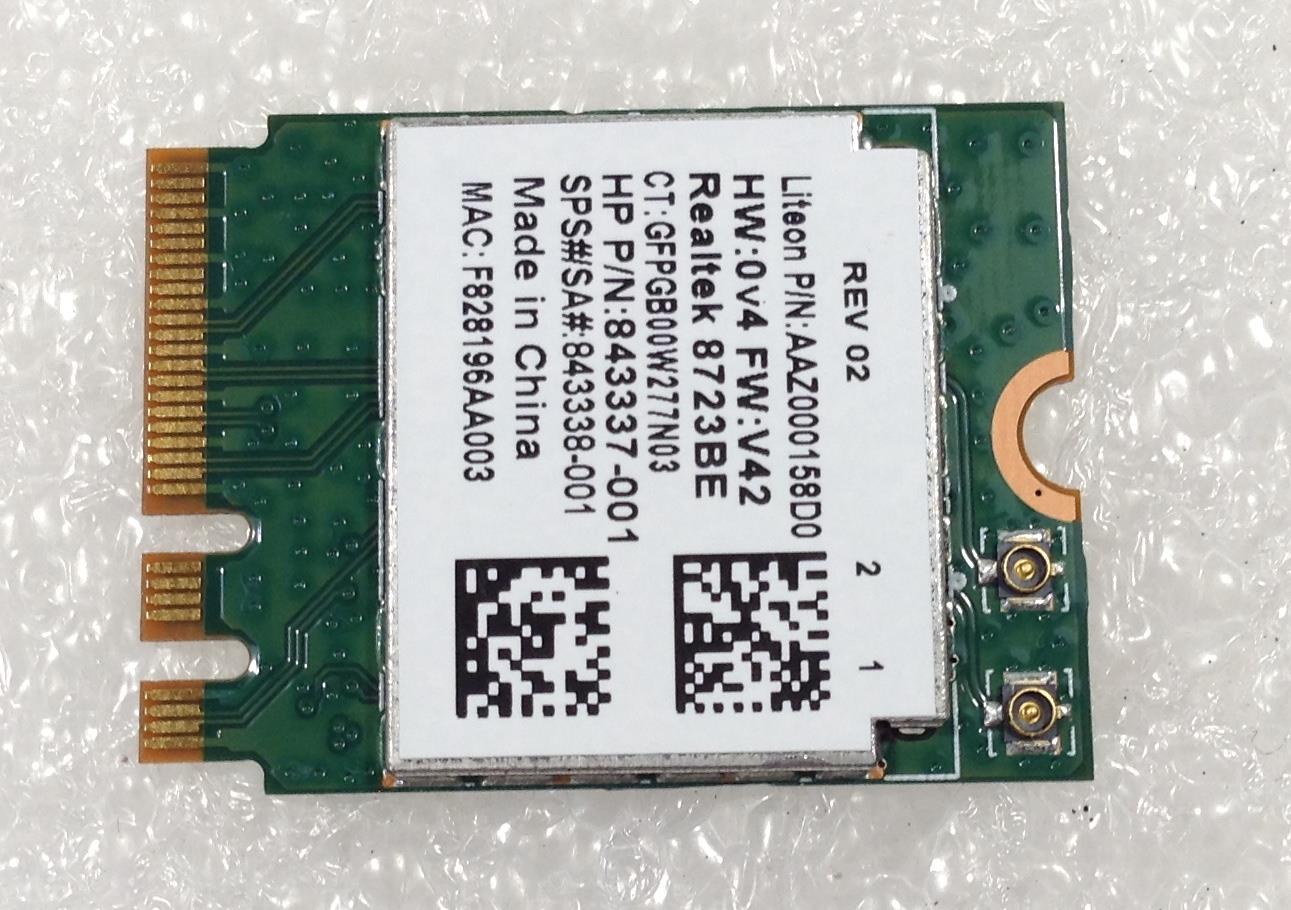 HP 645 655 G3 Notebook PC 855106-852 Realtek 11BGN+BT4 1x1 SANJI2 CB 8723BE WLAN