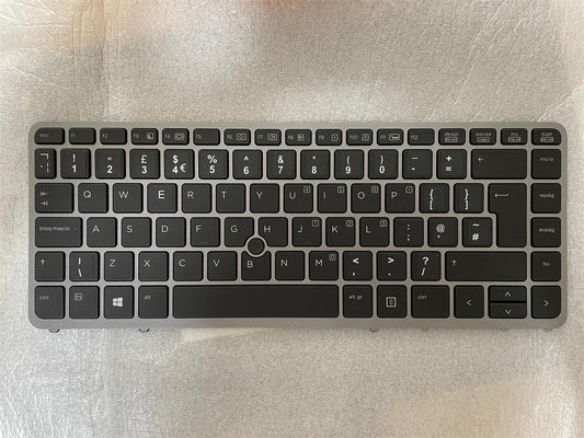 HP EliteBook 740 840 G2 776475-031 English UK Keyboard With STICKER NEW