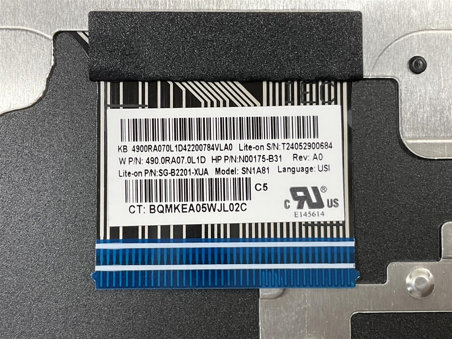 HP Pavilion 14-EK N16512-B31 N09600-B31 US International Keyboard Palmrest NEW