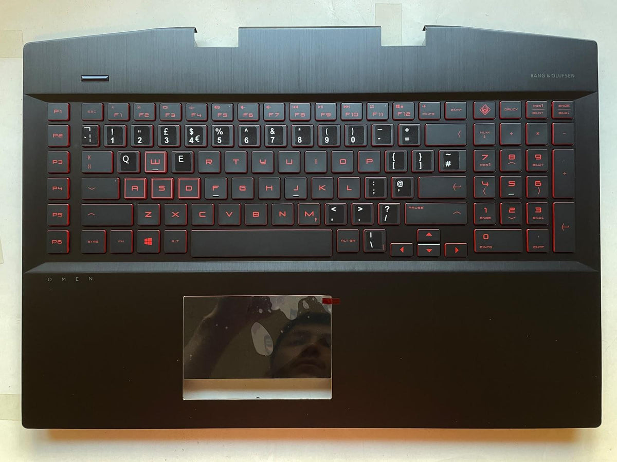 HP Omen 17-CB 17T-CB L63807-031 L62862-031 Keyboard Palmrest UK English Stickers