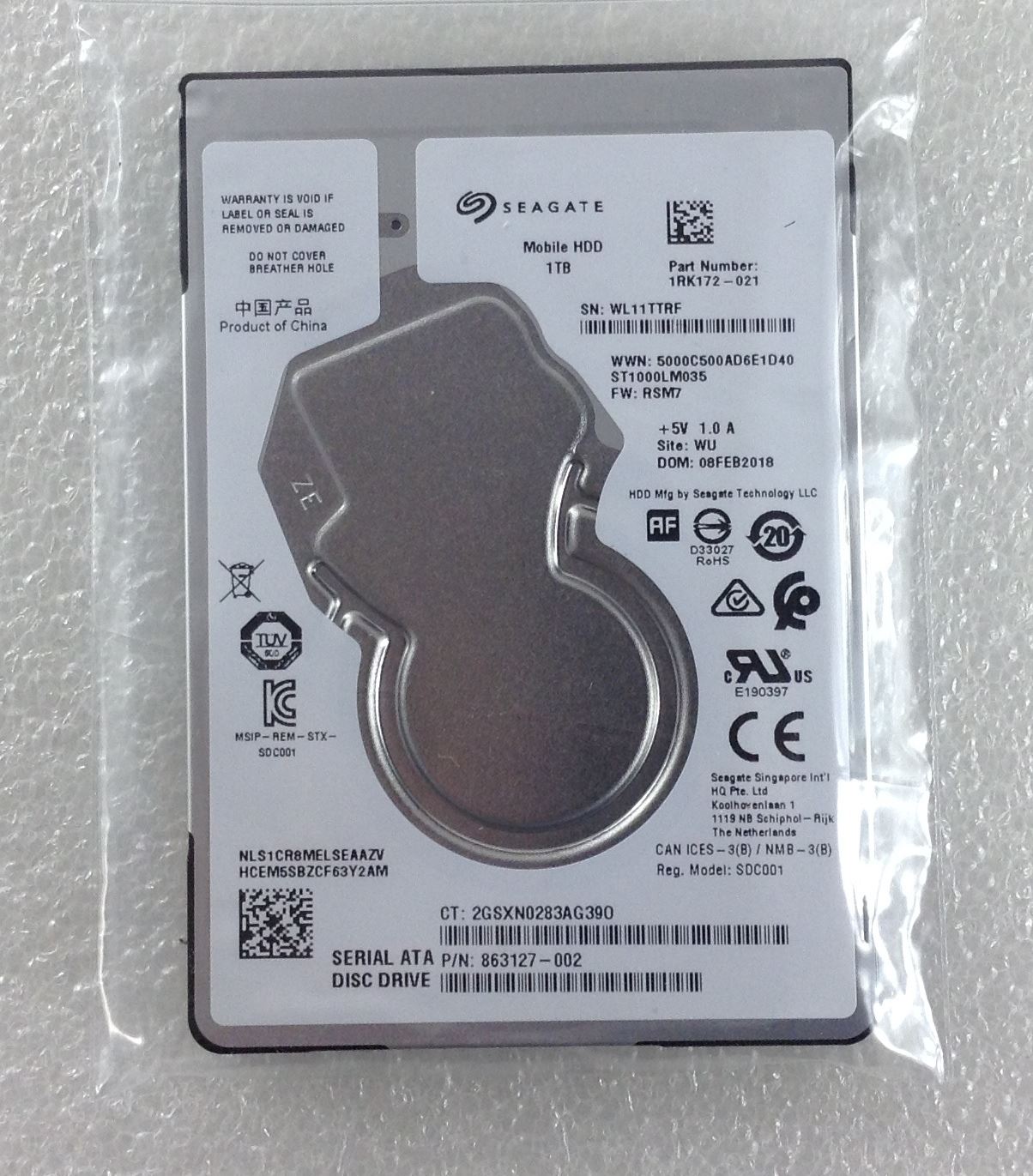 HP 15 bs507na 3CD92EA ABU HDD Hard Disk Drive 1TB 1000 GB SATA ST1000LM035 NEW