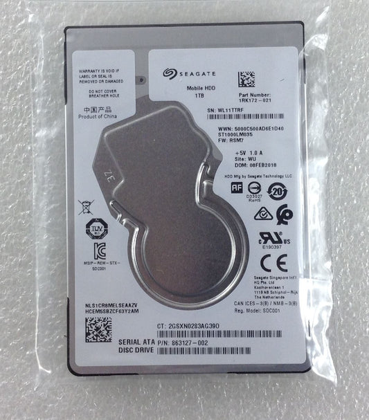HP 15 bs507na 3CD92EA ABU HDD Hard Disk Drive 1TB 1000 GB SATA ST1000LM035 NEW