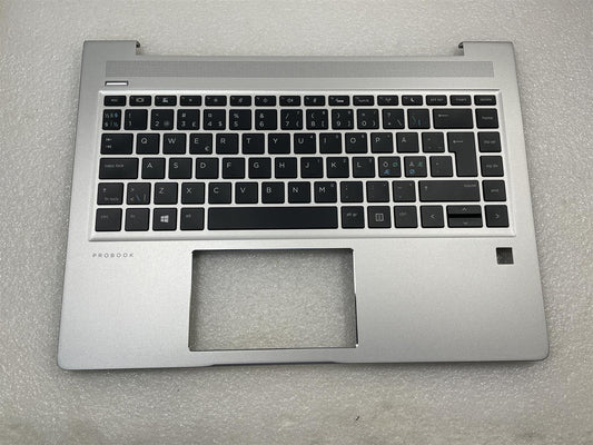 For HP ProBook 440 445 G7 L79440-DH1 Dannish Finnish Norwegian Palmrest Keyboard