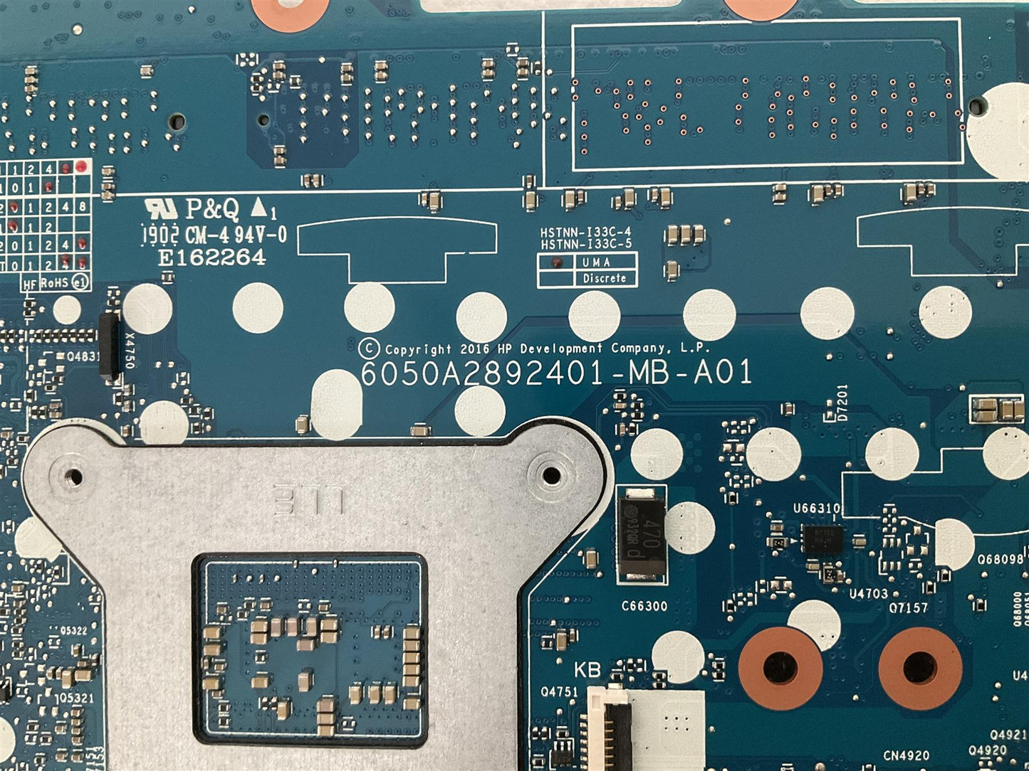 for HP EliteBook 840 850 G3 918314-001 601 Intel i7-6500U UMA Motherboard NEW