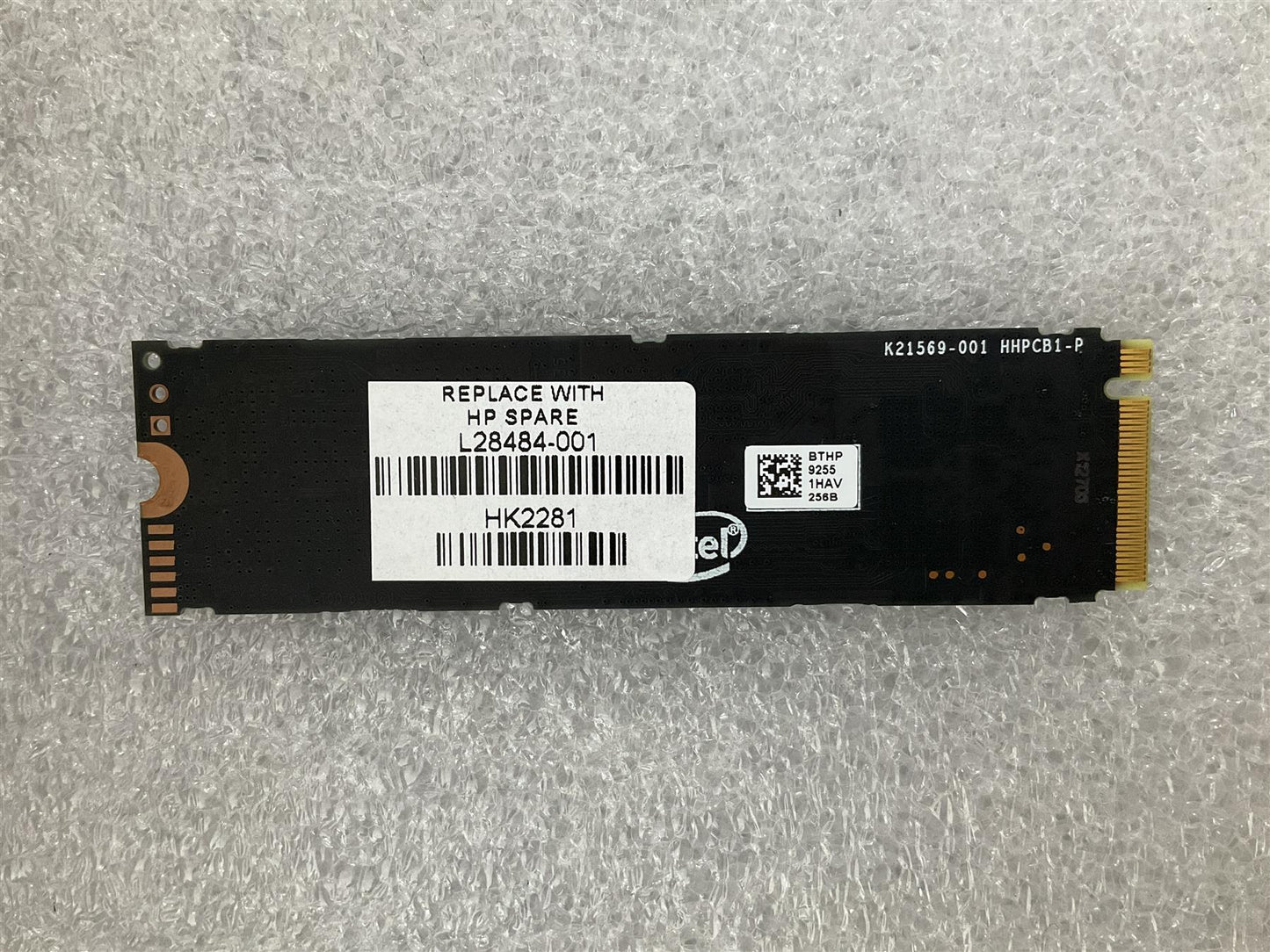 HP L28484-001 Intel PCI Express SSDPEMKF256G8H 256GB SSD Solid State Drive NVMe