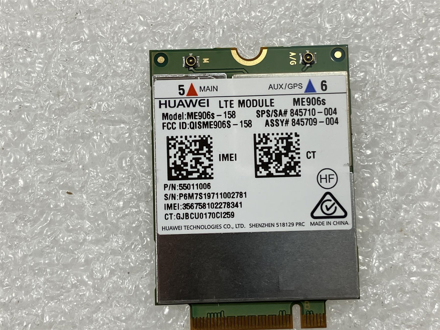 HP 923780-001 Huawei LTE Module ME906S-158 Mobile Broadband Module LTE/HSPA+ 4G