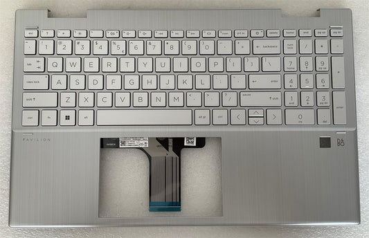 HP PAVILION X360 15-ER M48855-B31 M45128-B31 US int. English International also named dutch Keyboard Palmrest