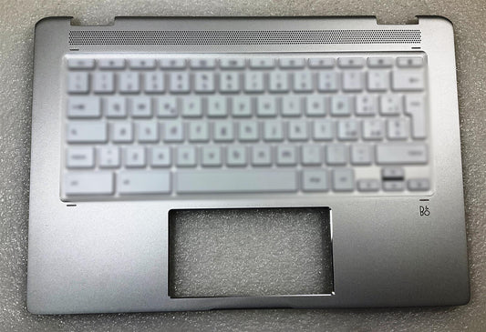 for HP Chromebook x360 14B-CA L79249-031 UK English Keyboard Palmrest With Stickers