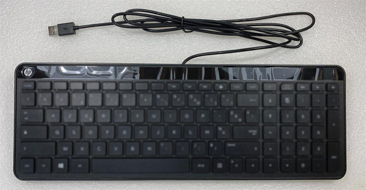 HP 801526-031 English UK Layout USB Wired Keyboard Genuine STICKER NEW