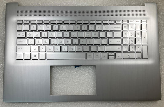 for HP 17-CN 17-CP Laptop M53080-B31 M50456-B31 US English Keyboard Palmrest NEW
