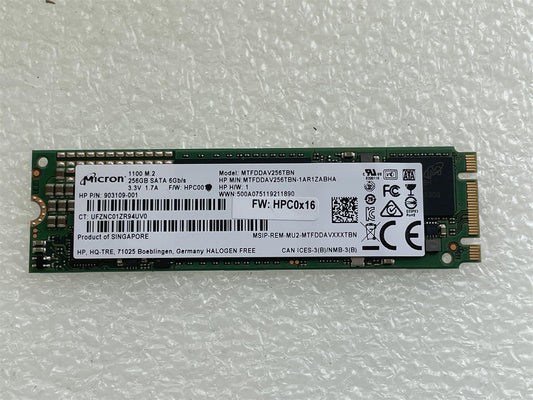 For HP 922077-001 Micron 1100 M.2 SATA 256GB MTFDDAV256TBN SSD Solid State Drive