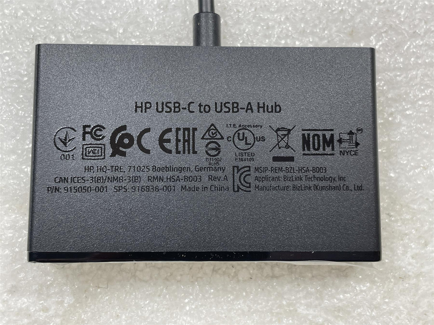 For HP 916838-001 915050-001 USB-C to 3X USB-A Hub 8CJ118V57Z Genuine NEW