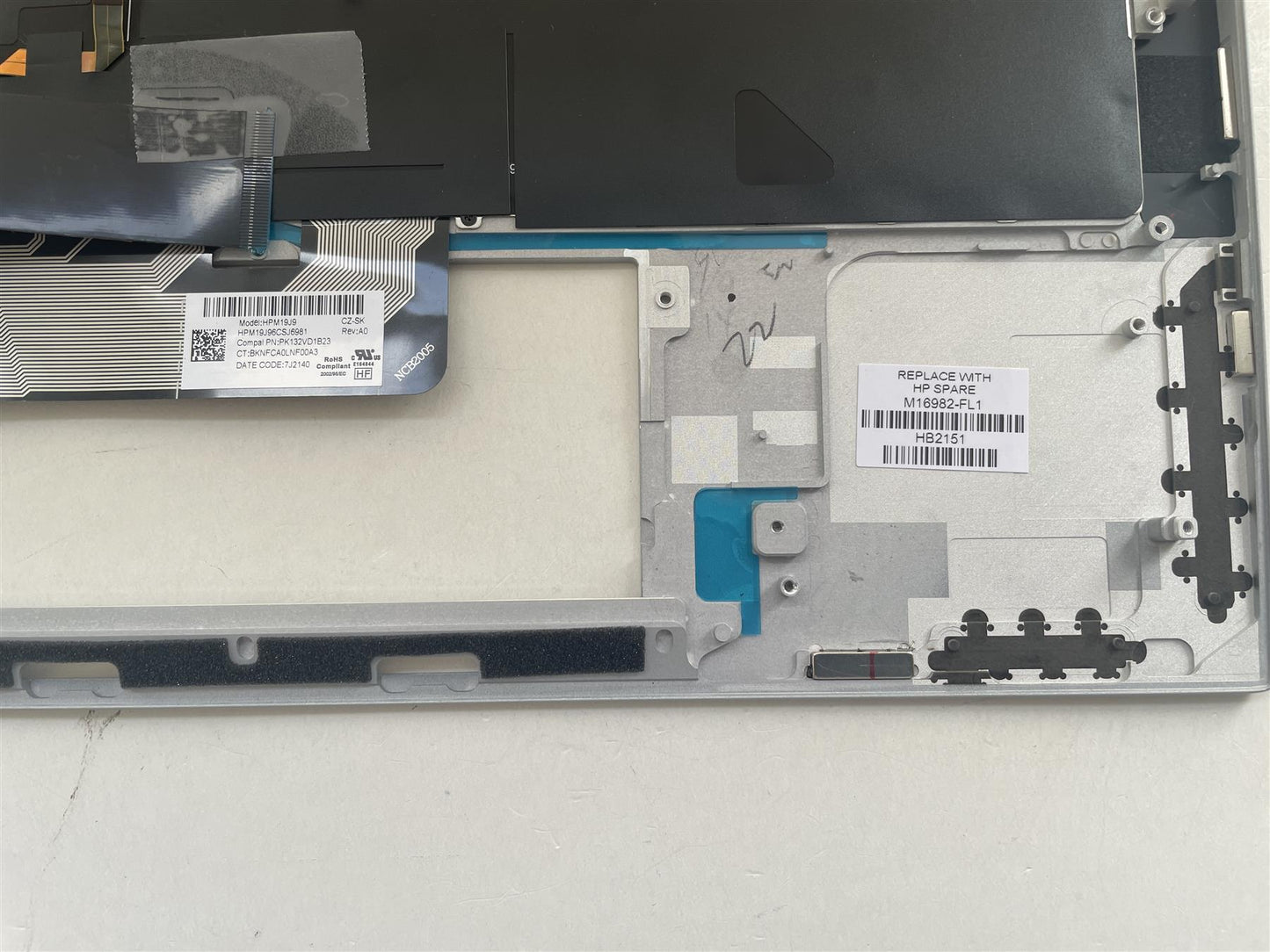For HP EliteBook x360 1030 G7 M16982-FL1 Palmrest Top Keyboard Czech Slovak NEW- Sending M16981-FL1