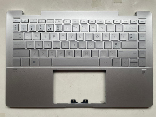 HP Pavilion 14-EK N16512-031 N09600-031 Keyboard Palmrest UK English + Stickers