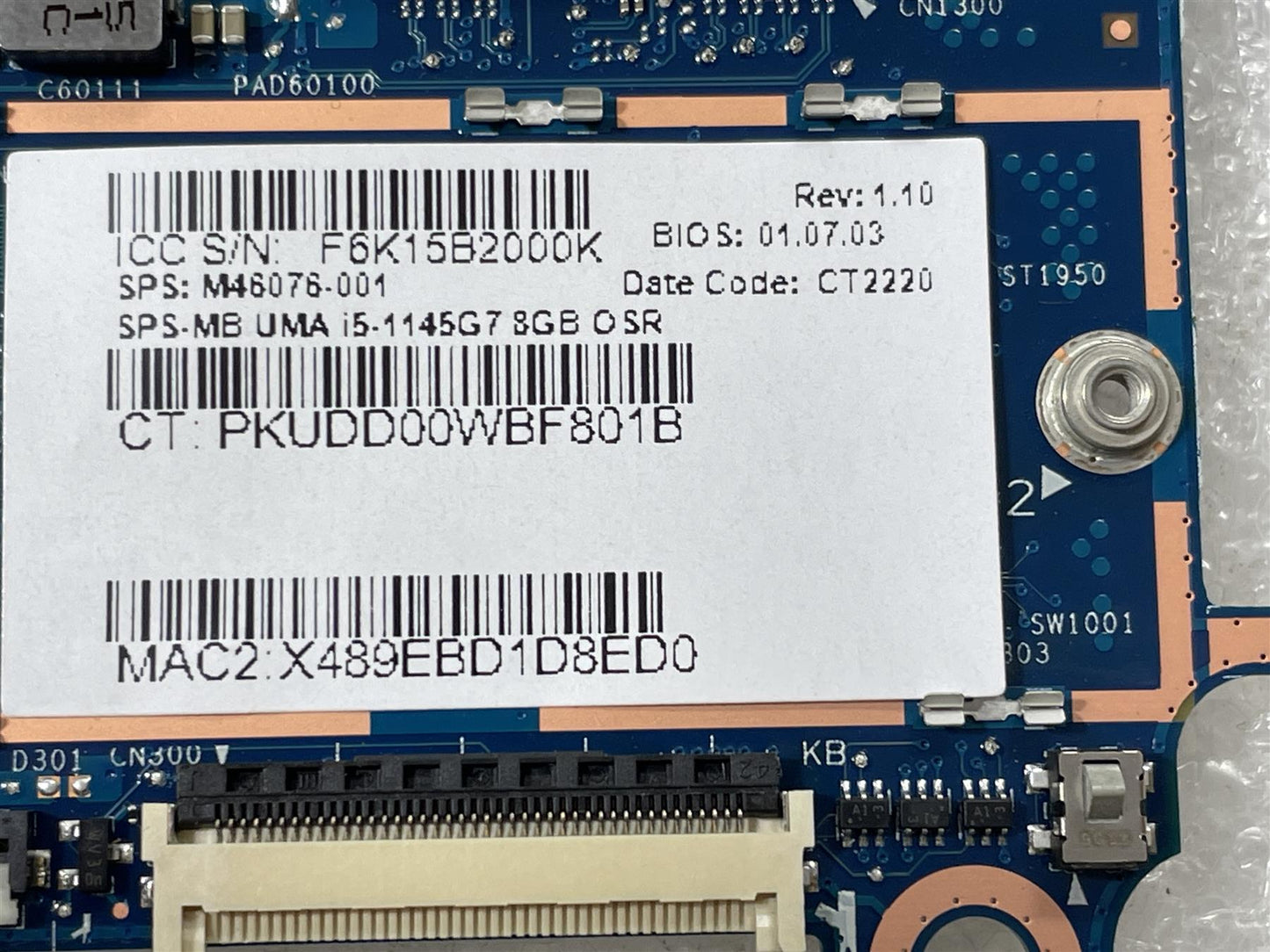 For HP EliteBook x360 830 G8 Motherboard M46076-001 UMA NEW - We sending M46084