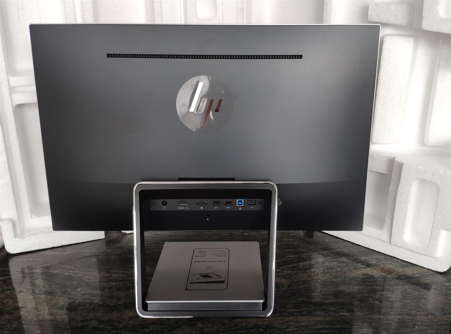 HP 845250-001 EliteDisplay S240uj 23.8 inch USB-C Wireless Charge Monitor Screen