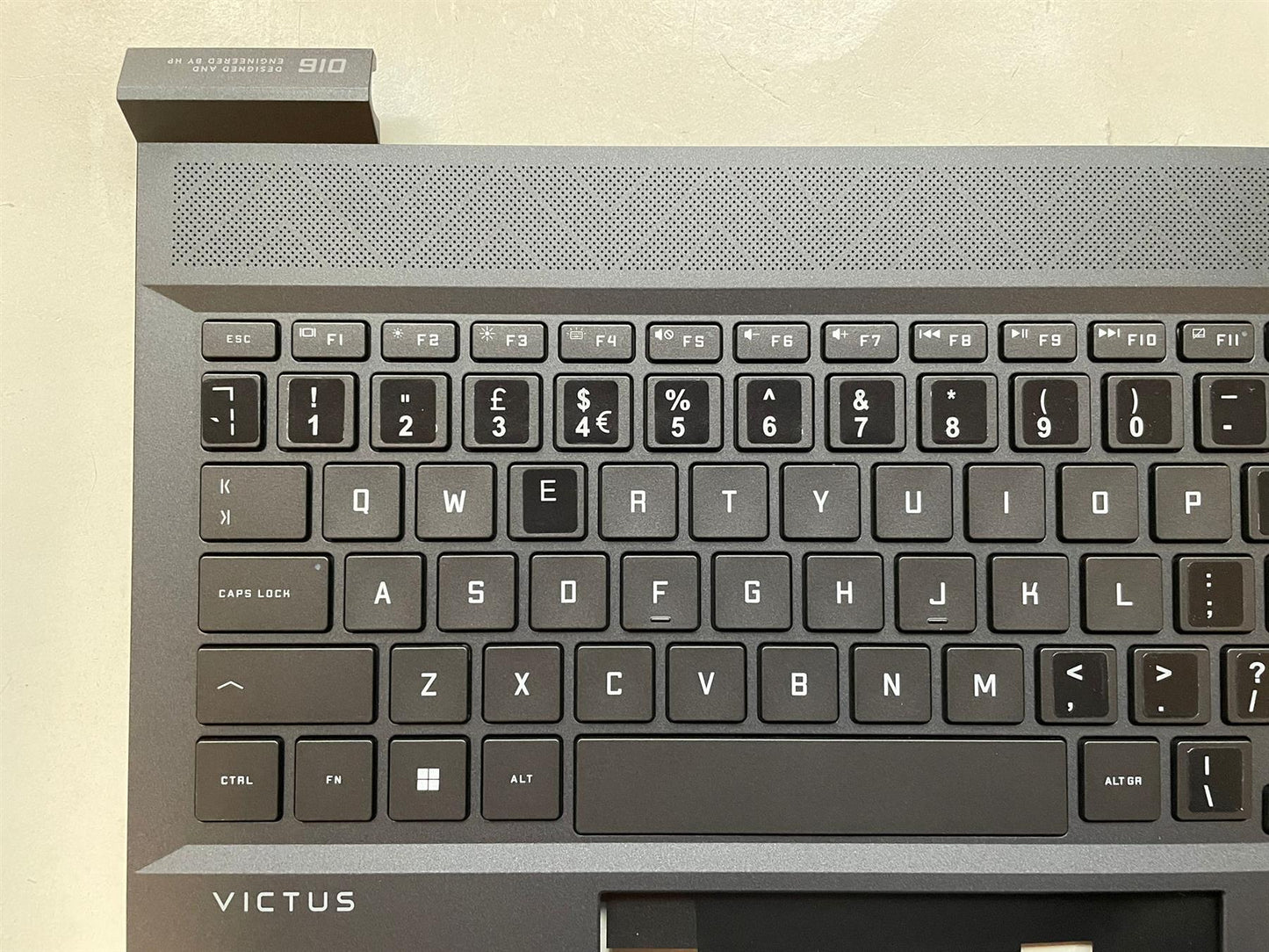 HP VICTUS 16-D 16-E M75709-031 M54738-031 UK English Keyboard Palmrest Sticker