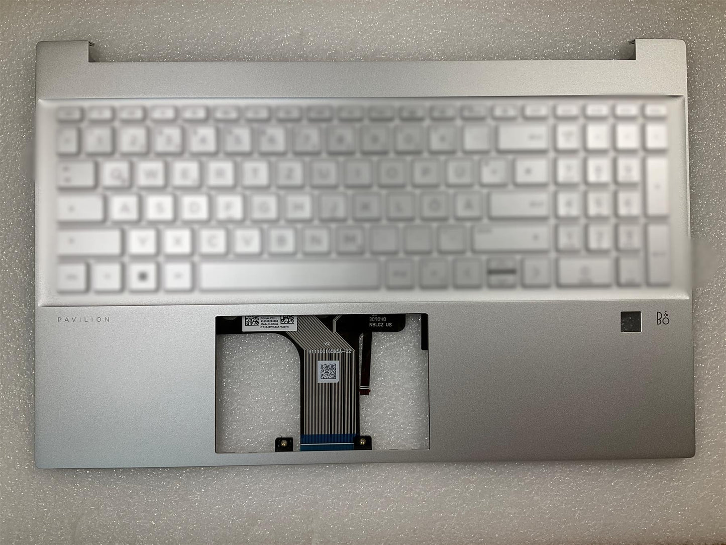 HP 15-EH 15-EG M78920-031 M76638-031 Keyboard Palmrest UK English + Stickers