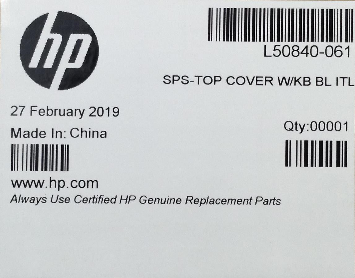 HP Chromebook x360 G1 L50840-061 Palmrest Keyboard Italy Genuine Original NEW