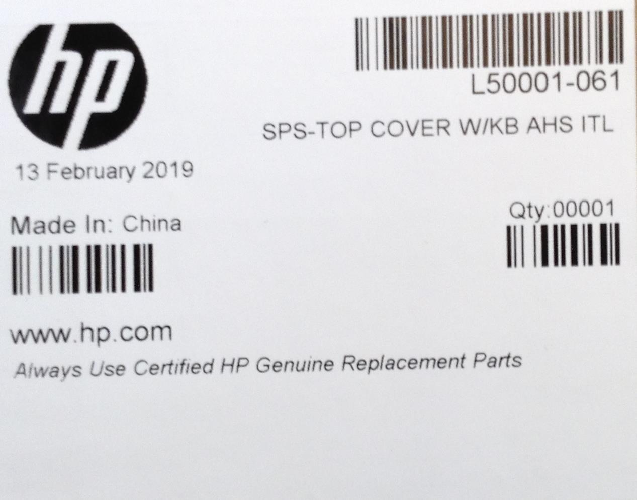 HP 255 250 G7 L50001-061 Itallian Palmrest Keyboard Italy Italiano Original NEW