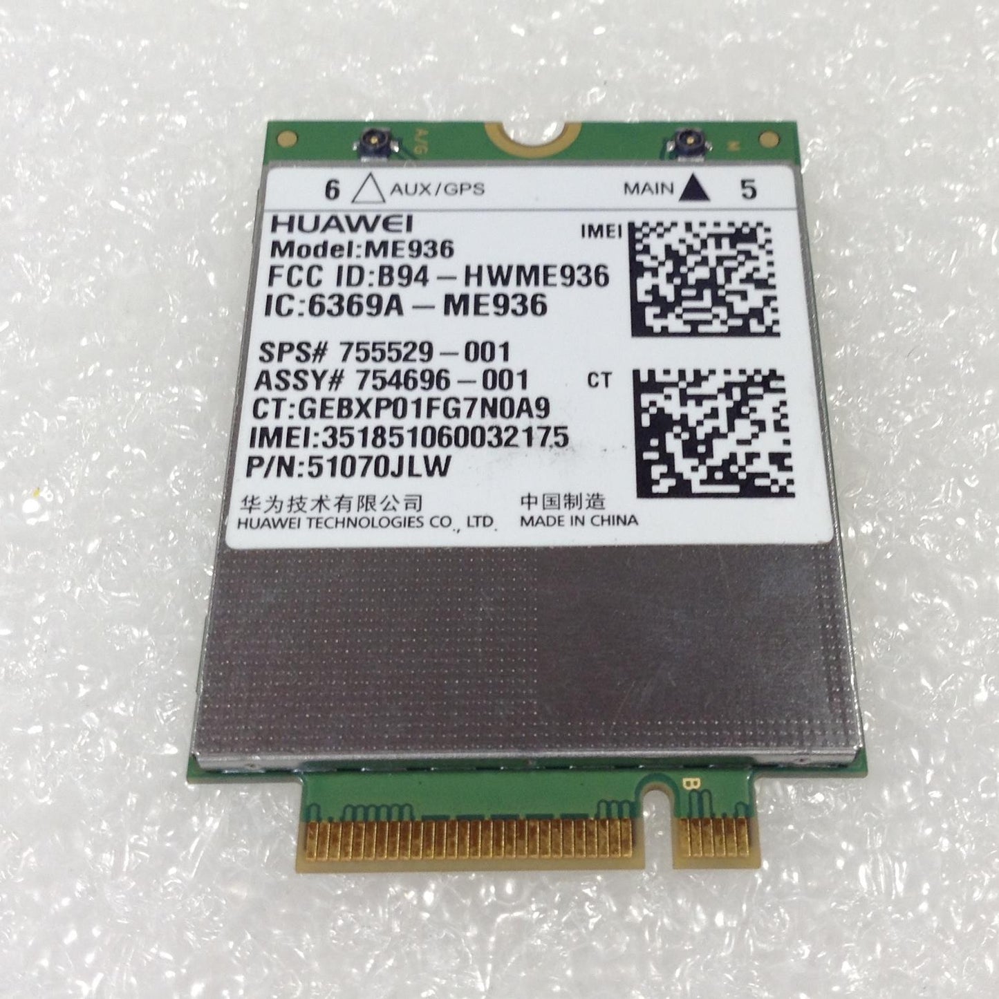 HP Chromebook 755529-001 813559-005 796928-100 4G ME936 812954-001 LTE/HSPA+ 4G Module Original Genuine NEW