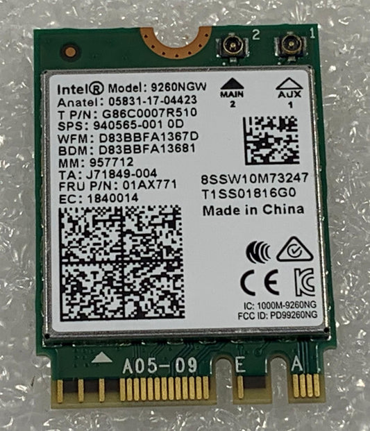 HP 940565-001 also sending L16647-002 Intel Wireless AC 9260NGW Wifi Wi-Fi WLAN Wireless Card NEW