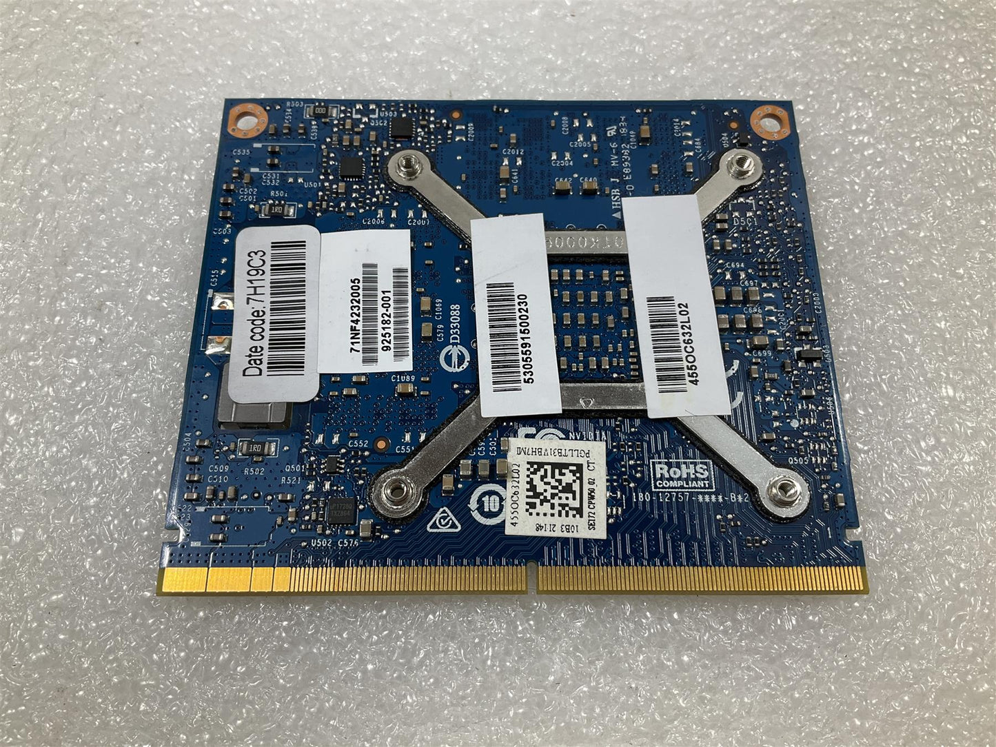 HP ZBook 17 G4 917108-001 NVIDIA Quadro M1200 4GB Graphics Card GPU N17P-Q1-A2