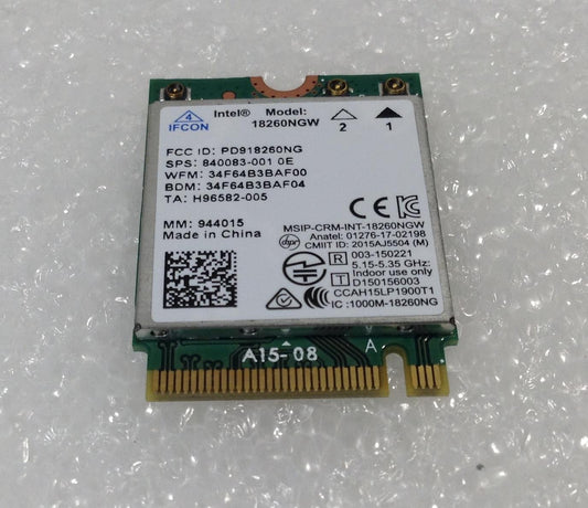 HP 840083-005 18260NGW Intel wireless card 840083-005 WLAN  802.11AC BT4 Card