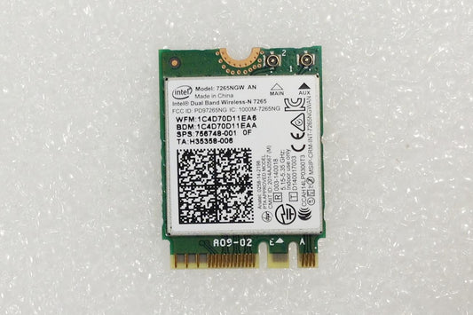 For Hp Wifi Card 756748-001 Wireless-N 756748-005 Intel Dual Band Wireless-N 7265AN 802.