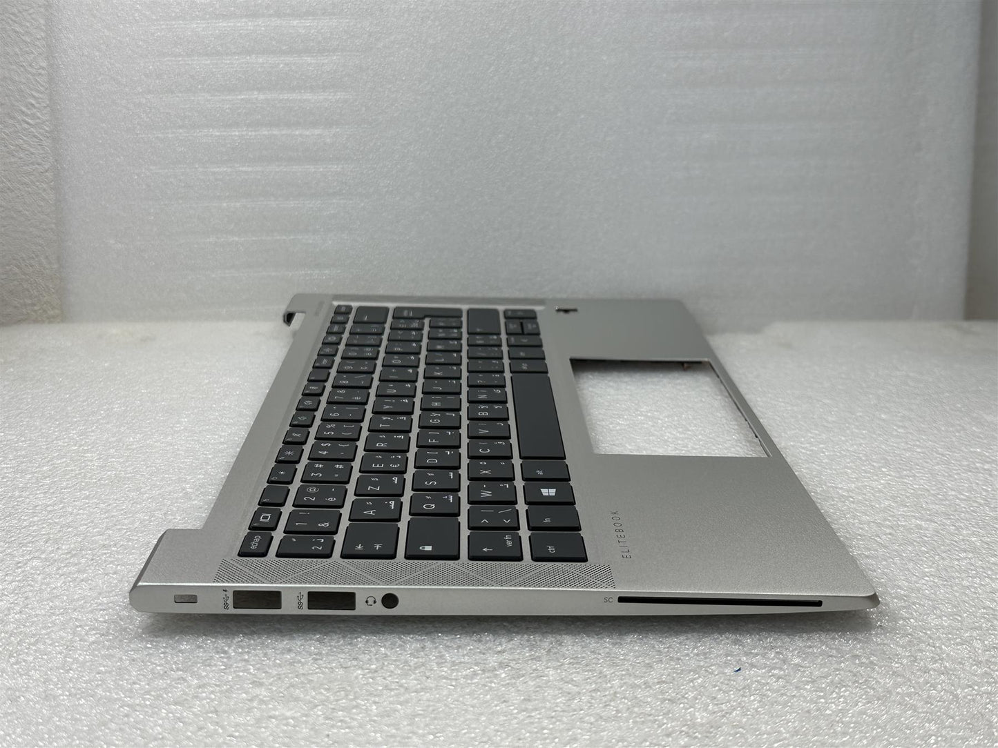 For HP EliteBook 830 G8 AZERTY Arabic M36415-FP1 Palmrest Keyboard Top Cover