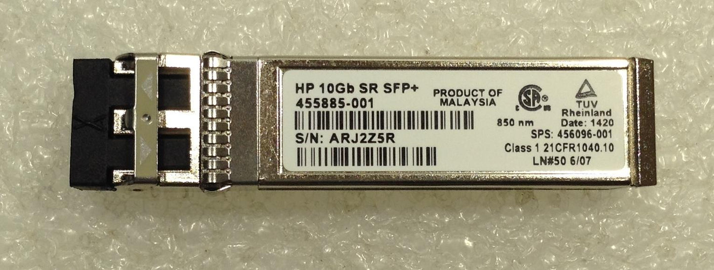 HP 456096-001 BladeSystem 10Gb SR SFP+ Transceiver for C-Class Blade System NEW