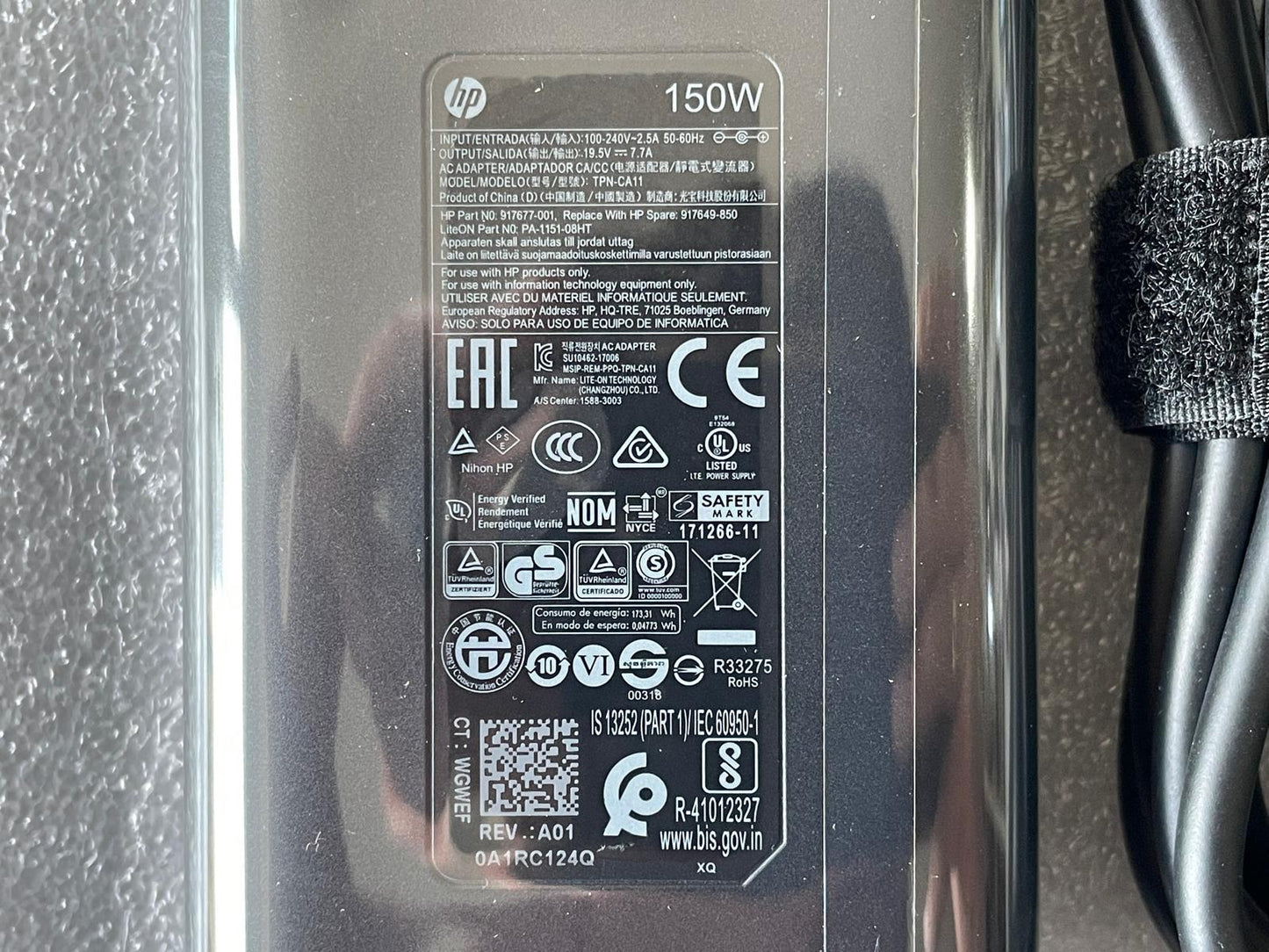 HP 917677-001 917649-850 150W 19.5V 7.7A TPN-CA11 AC Adapter Charger Genuine NEW