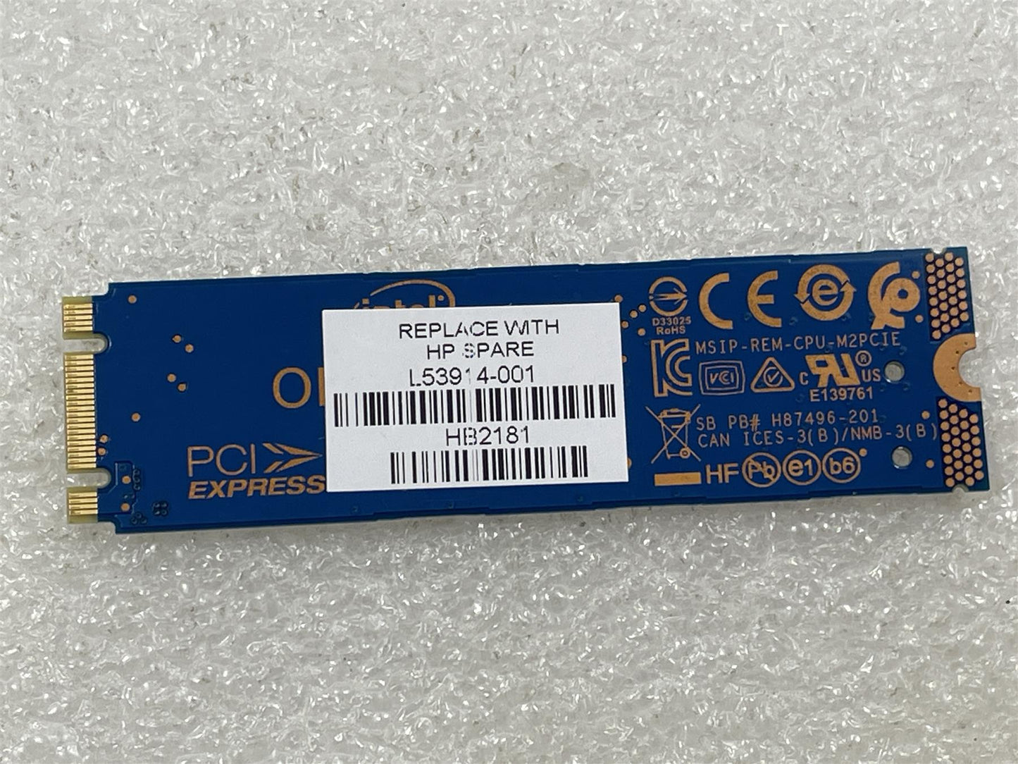 For HP L53914-001 Intel Optane M10 16GB MEMPEK1J016GAH Memory Genuine NEW