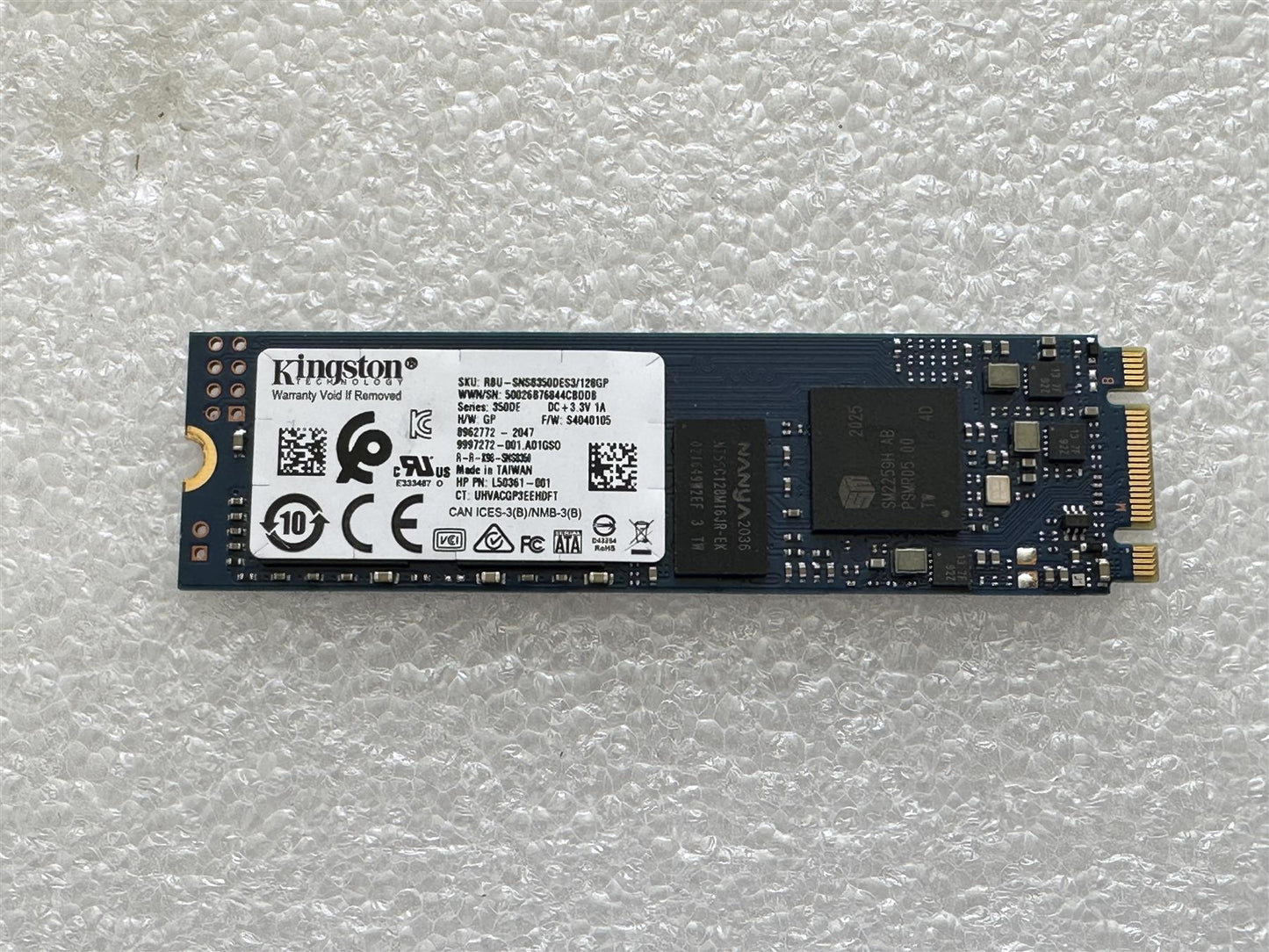 For Hp L83737-001 Kingston SNS8350DES3 128GB 350DE M.2 SSD Solid State Drive