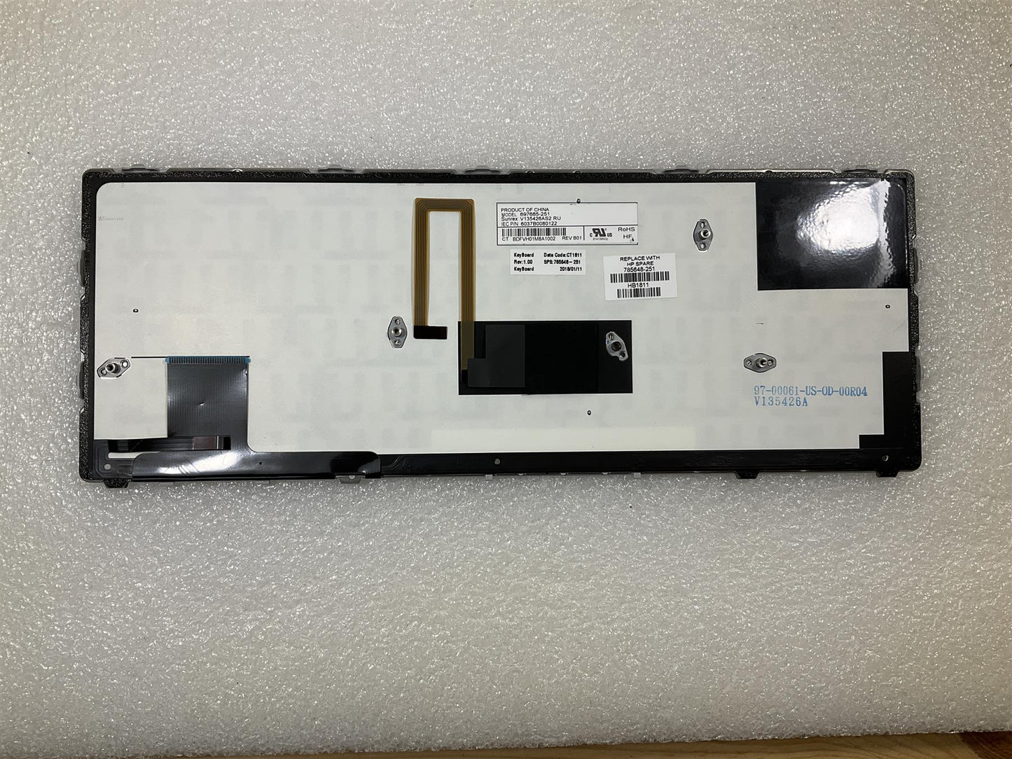 For HP EliteBook Folio 9480m 785648-251 Russ Russian Backlight Keyboard NEW