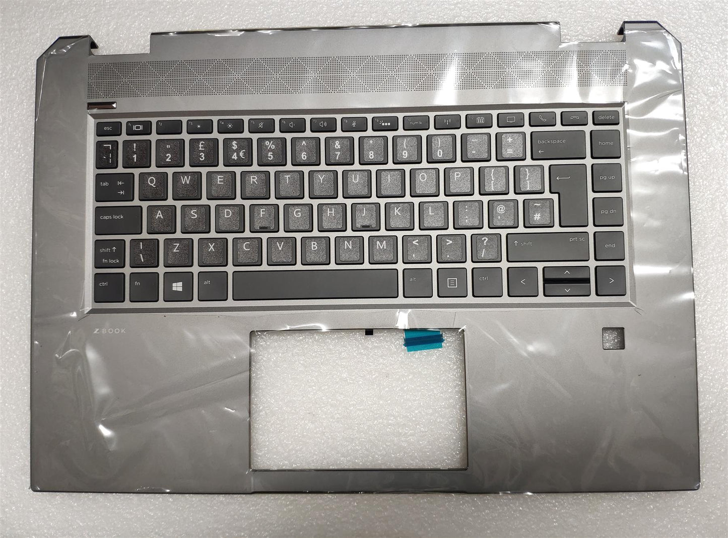 With Stickers, See Photos - HP ZBook Studio G5 L30668-031 English UK Keyboard Palmrest Original STICKER NEW