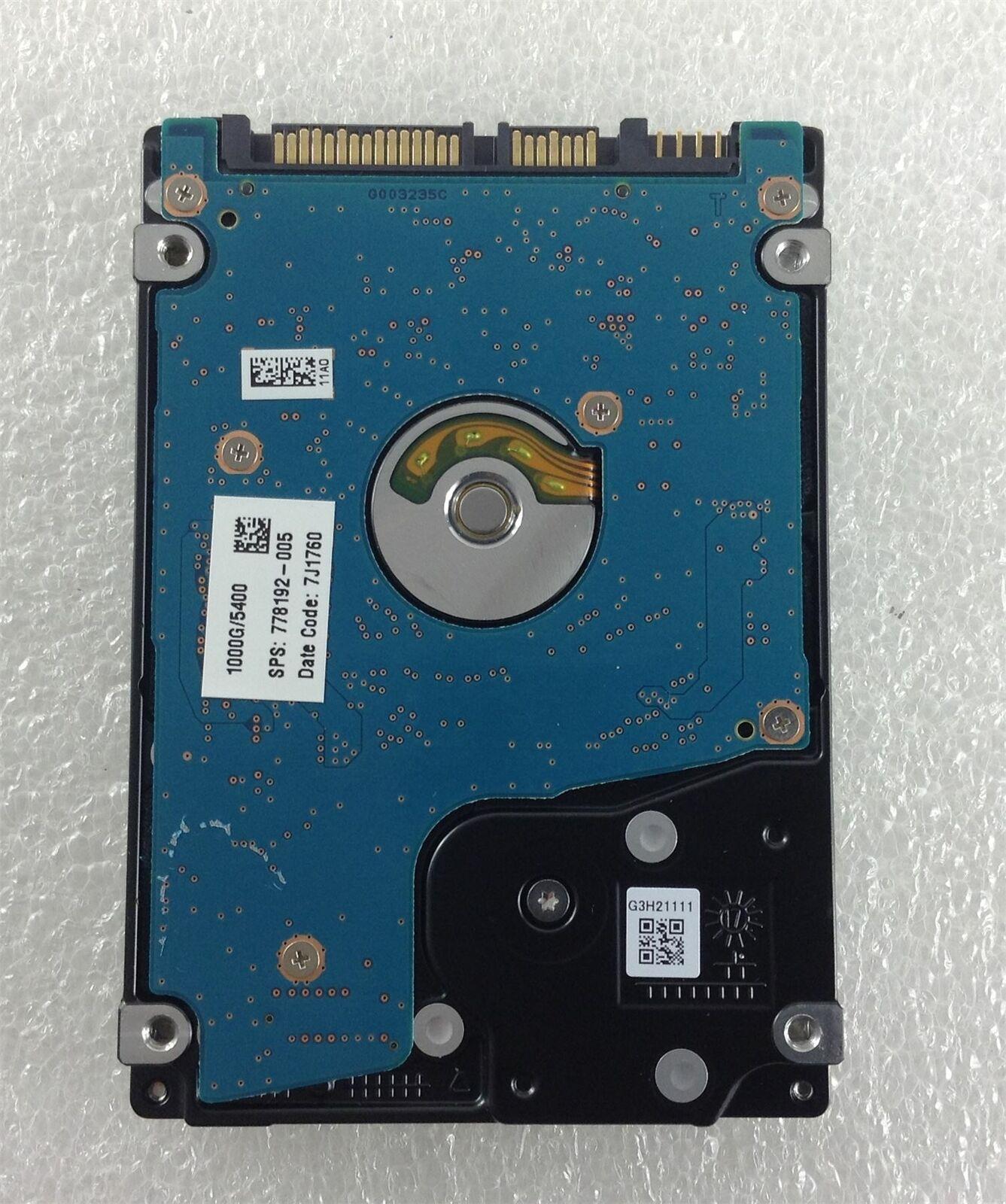 USED Toshiba MQ01ABD100 Hard Disk Drive 1TB 1000 GB SATA HDD 2.5 inch 5400 rpm