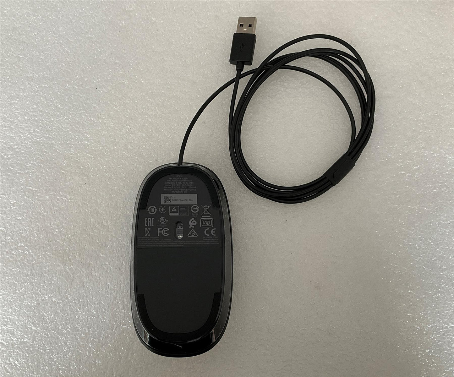 For HP Lifestyle TPC-P001K 928923 928926-001 Wired USB Black Mouse Genuine NEW