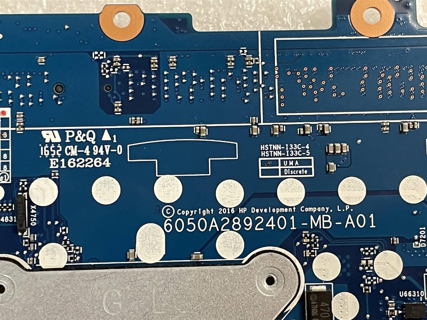 HP EliteBook 840 850 G3 Motherboard 918316-601 DSC Intel - We are sending 832427